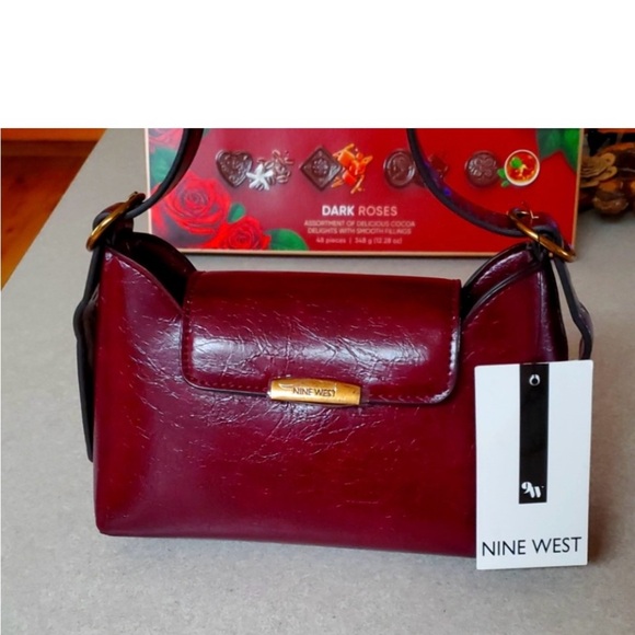 Nine West Red Mini Bag with Flap Closure - Picture 1 of 6